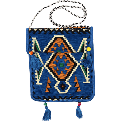 KILIM FESTIVAL BAG - SKY BLUE